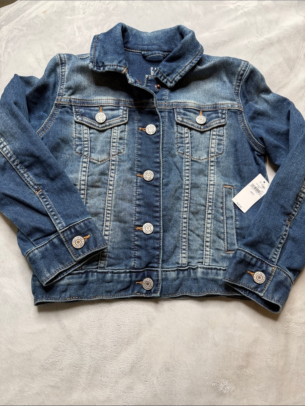 GAP Kids Medium Wash Denim Jacket - Blue